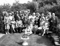 Peter Lulu's son with local dignitaries in Beckenham meeting with a contingent of Belgian Resistance fighters
