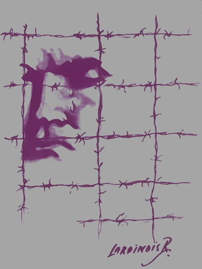 Image Of Suffering In A Prison Camp By Artist Lardinois